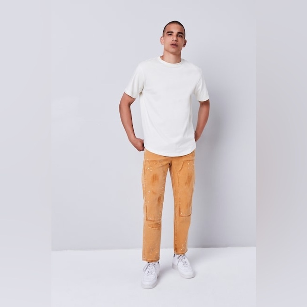 Distressed Paint Splatter Pants